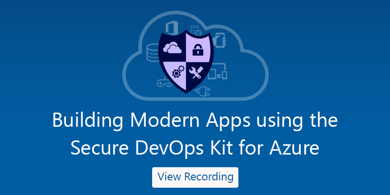 Secure DevOps Kit for Azure